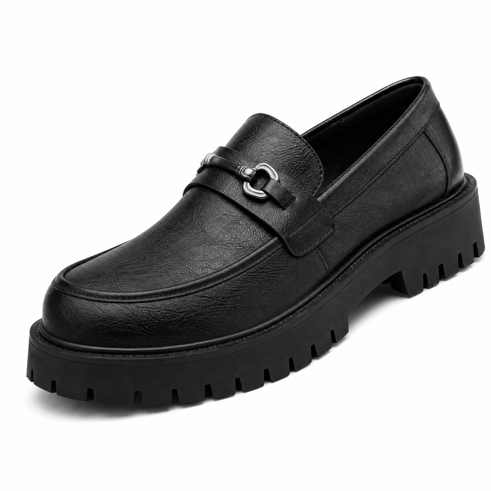 Thick-soled mocassins (4cm/1.5")